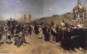 Ilya Repin Religious Procession in kursk province Sweden oil painting artist